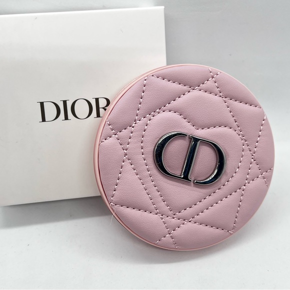 Dior Accessories - Dior Pink Quilted CD Compact Case Mirror NIB